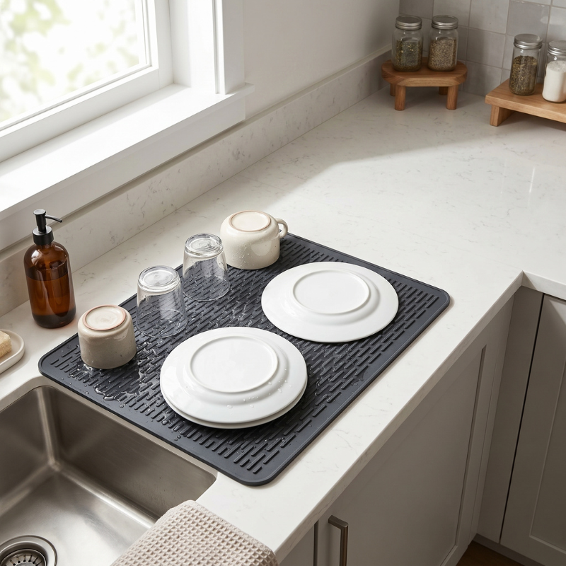 SmartNook™ FlowDry Dish Drying Mat