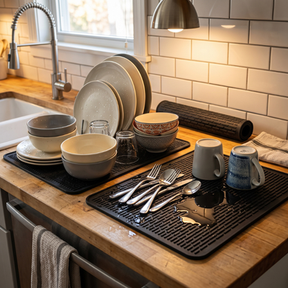 SmartNook™ FlowDry Dish Drying Mat