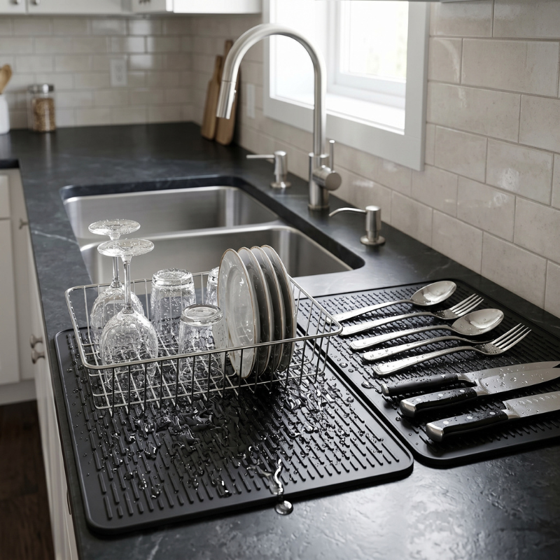 SmartNook™ FlowDry Dish Drying Mat